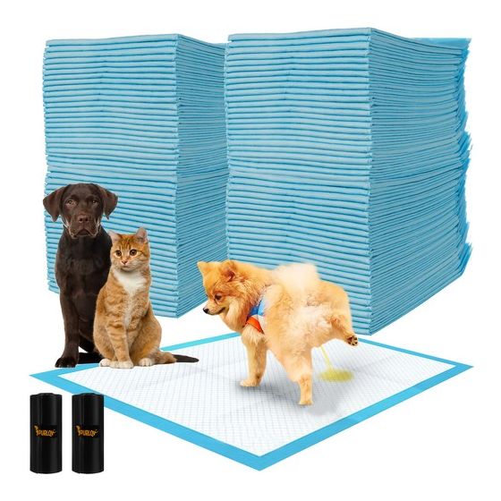Set de 100 Empapadores Desechables Absorbentes de 60x90 cm y 30 Bolsas para  Excrementos de Mascotas - Shopmami
