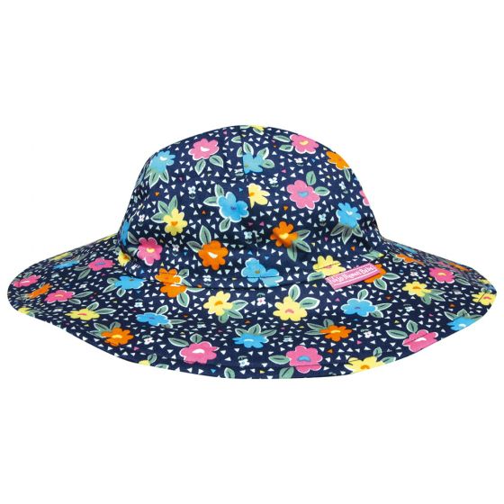 Sombrero con Protección Solar para Bebés y Niñas Navy