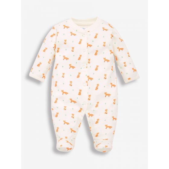 Pijama para Bebé color crema estampado Zorritos