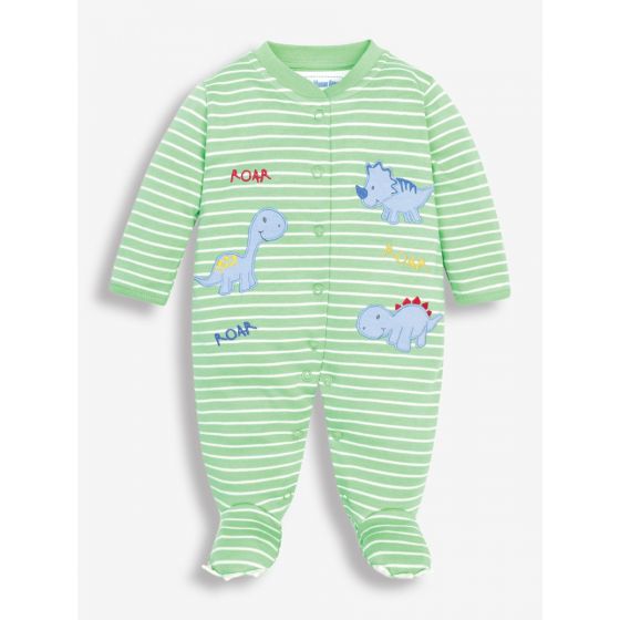 Pijama para Bebés verde Dinosaurios