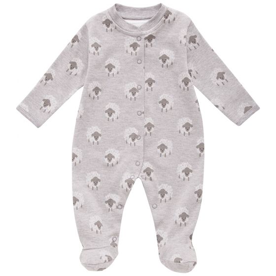 Pijama Unisex Bebé color Gris Estampado Ovejas