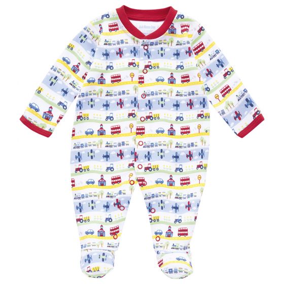 Pijama Bebé de Aviones y Trenes