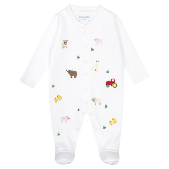 Pijama Bordado para Bebés Estampado Granja