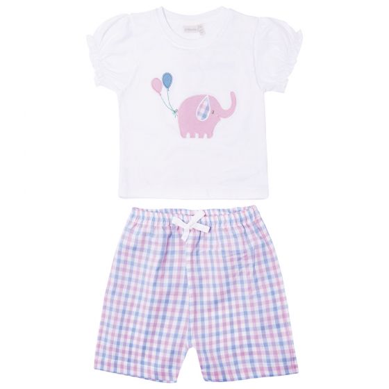 Pijama Corto de Niña Elefante
