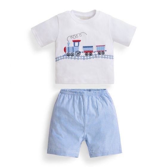 Pijama Corto de verano para Niño Tren
