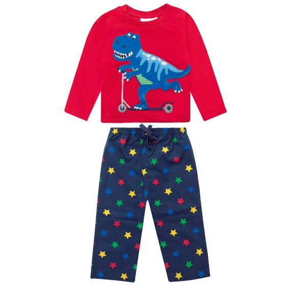 Pijama de algodón para Niño Largo con estampado de Dinosaurios