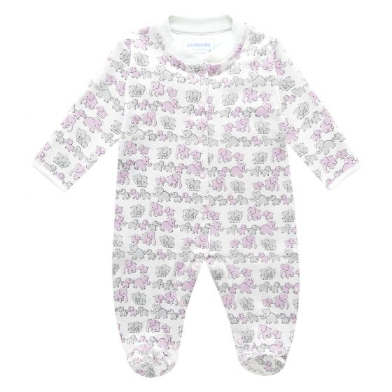 Pijama para Bebés Familia de Elefantes Rosas