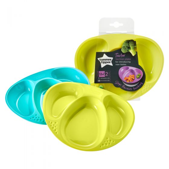 Platos de 3 compartimentos , 2 unidades - Tommee Tippee Explora