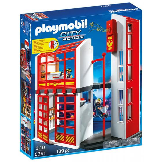 Playmobil Estación de Bomberos con Alarma