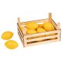 Caja de madera con limones, de Goki
