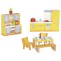 Set de 27 muebles de cocina para casa de muñecas, de Goki2