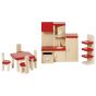 Set de 9 muebles de cocina para casa de muñecas, de Goki2