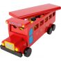 Autobús Escolar Rojo - Juguete de madera