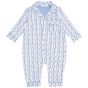Pijama para Bebé Sin PIe Estampado Estrellas Azules