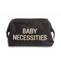 Bolsa de Aseo Baby Necessities negro letras doradas Childhome