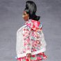 Barbie BMR 1959 Muñeca con vestido floral y Chaqueta Transparente de Vinilo