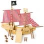 Barco Pirata de madera - Legler - 83 x 49 x 70 cm