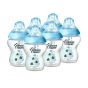 Lote 6 Biberones azules 260 ml - Tommee Tippee