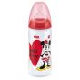 Biberón Anticólico Nuk First Choice Disney 300 ml con Cuello Ancho color rojo