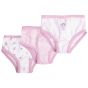 Pack de 3 pares de bragas para niña  en color rosa claro