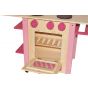 Cocinita de madera rosa 