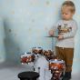 Batería de 5 tambores + Platillo + Taburete/Silla , Juguete para Niños