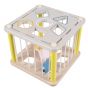 Cubo Sensorial de Madera - Sorteador de Formas y Colores Educativo para Niños