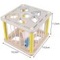 Cubo Sensorial de Madera - Sorteador de Formas y Colores Educativo para Niños