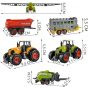 Juego de 6 dispositivos agrícolas para niños tractores y remolques
