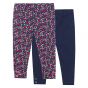 Leggins para niña en Color Navy Floral