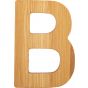letras B de bambú decorativa