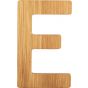 letras E de bambú decorativa