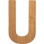 letras U de bambú decorativa