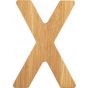 letras X de bambú decorativa
