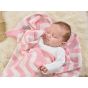 Manta para Bebé Chevron Clair de Lune - 70 x 90 cm color blush