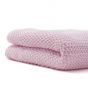 Manta rosa de Tricot 110x140 Algodón Orgánico - Bonjourbebe