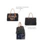 Bolso de maternidad Mommy Bag Negro Letras Doradas , Childhome