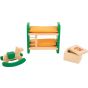 Muebles de madera dormitorio infantil de casita de muñecas