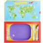 Set de alimentación para Niños Munchkin Food Adventure color morado
