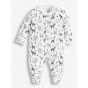 Pijama para Bebés Blanco y Negro Safari