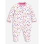 Pijama para Bebé con cremallera Dinosaurios Rosas