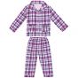 Pijama Largo de Niña de cuadros en color Navy