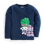 Pijama Invierno para Niños Dinosaurio a Cuadros
