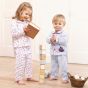 Pijama Largo para Niño a Rayas Blancas y Azules