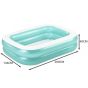 Piscina Hinchable Infantil azul Rectangular 201x150x51 cm , Bestway 54005