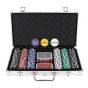 Poker, set de 300 fichas en maletín de aluminio