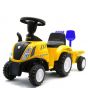 Tractor amarillo Montable New Holland con Remolque en color Azul