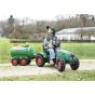 Tanque de agua verde , remolque para tractor RollyToy