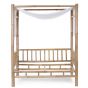 Tela dosel para camas de bambú