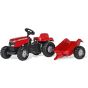 Tractor con pedales rojo Massey Ferguson Rollykid